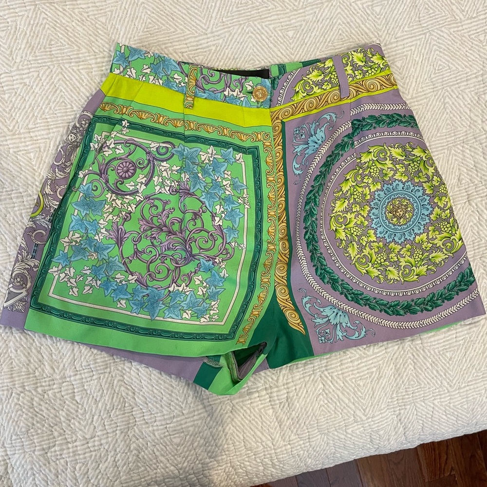 Versace Shorts with Gold Hardware (authentic Versace brand)